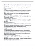 Disaster Planning Adaptive Quizzing Correctly Answered To Score A&plus;