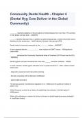 Community Dental Health - Chapter 4 &lpar;Dental Hyg Care Deliver in the Global Community&rpar;2023&sol;2024