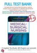 TEST BANK FOR Davis Advantage for Medical-Surgical Nursing Making Connections to Practice 2nd Edition by Janice J. Hoffman, Nancy J. Sullivan Chapter 1-71 | 9780803677074 | All Chapters with Answers and Rationals