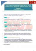 NHA CCMA MEDICAL ASSISTANT LATEST EXAM 2023-2024 REAL EXAM 200 QUESTIONS With 100&percnt; CORRECT ANSWERS&vert;AGRADE