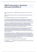 ESB Practice Exam 1 Questions &Answers &lpar;SCORED A&rpar;