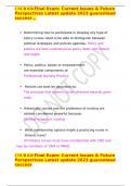 CNUR 830 Final Exam&colon; Current Issues & Future Perspectives Latest update 2023 guaranteed success 