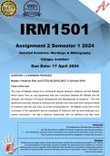 IRM1501 Assignment 2 (COMPLETE ANSWERS) Semester 1 2024 - DUE 17 April 2024