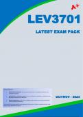 LEV3701 Latest Exam Pack &lpar;2023&rpar; - Oct&sol;Nov &lbrack;A&plus;&rsqb;