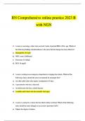 ATI RN Comprehensive Online Practice 2023 B with NGN Questions and Answers (Verified by Expert)