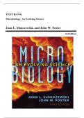 Test Bank - Microbiology-An Evolving Science, 3rd Edition (Slonczewski, 2014), Chapter 1-28 | All Chapters