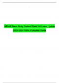 NR548 Exam Study Guides Week 2-8 Latest Update 2023-2024 100% Complete Guide