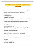 SAP FI EXAM WITH COMPLETE QUESTIONS AND ANSWERS