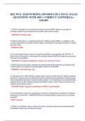 2023 WGU D220 NURSING INFORMATICS FINAL EXAM QUESTIONS WITH 100&percnt; CORRECT ANSWERS&sol;A&plus; GRADE