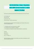 CLU HS 323 Chp&period; 1 Quiz &vert; Questions with 100&percnt; Correct Answers &vert; Latest Update &vert; Verified