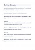 ProPrac Refresher Questions & Answers 2023&lpar;A&plus;GRADED 100&percnt;VERIFIED&rpar;