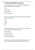 CST EXAM QUESTIONS And Answers