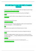EPA 608 Type 3 exam with 100&percnt; Complete Solutions