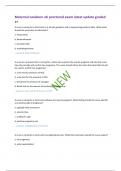 Maternal newborn ati proctored exam latest update graded a&plus;