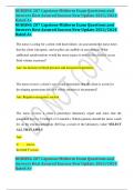 NURSING 207 Capstone Midterm Exam Questions and Answers Best Assured Success New Update 2023&sol;2024 Rated A&plus;
