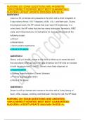 NURSING 201 EXAM QUESTIONS AND ANSWERS 100&percnt;CORRECT&sol;VERIFIED BEST BEST GUARANTEED SUCCESS LATEST UPDATE 2023&sol;2024 RATED A&plus;