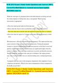 NUR 2513 Exam 1 Study Guide Questions and Answers 100% Correct/Verified Rated A+ Assured success latest update 2023/2024 rated A+