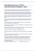 EPA 608 Book Exam TYPE III CERTIFICATION CORRECT 100&percnt;
