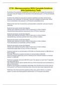 C719 - Macroeconomics WGU Complete Solutions With Satisfactory Tests