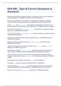 EPA 608 - Type III Correct Questions & Answers&excl;&excl;