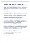 EPA 608 Type III Exam Correct 100&percnt;