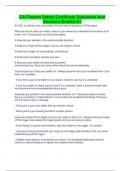 CA Firearm Safety Certificate Questions And Answers Graded A