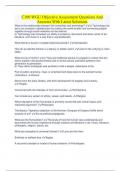 C100 WGU Objective Assessment Questions And Answers With Latest Solutions