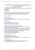 C430 WGU Complete Questions And Answers With Latest Solutions 2023