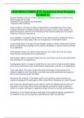 C836 WGU COMPLETE Questions And Answers Graded A