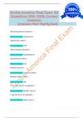 Scribe America Final Exam Ed                                                         Questions With 100&percnt; Correct Answers&period;           &lbrace;Answers Well Highlighted&rcub;&period; 