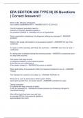 EPA SECTION 608 TYPE III&vert; 25 Questions &vert; Correct Answers&excl;&excl;