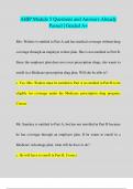 AHIP Module 5 Questions and Answers Already  Passed &vert; Graded A&plus;