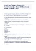Qualtrics Platform Essentials Certification (L1 Core XM Sections) Exam Quizzes & Ans…