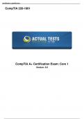 CompTIA A+ Certification Exam: Core 1 v1.0 (220-1001) - Full Access Answered 2023/24. UPDATED