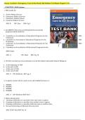 Test Bank for Nancy Caroline’s Emergency Care in the Streets 8th Edition| Complete Guide Chapter 1-53| A+ Rated