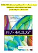 Test Bank For Pharmacology A Patient-Centered Nursing Process Approach 11th Edition by Linda E. McCuistion | Newest Version 2023/2024 | 9780323793155 | Chapter 1-58 | Complete Questions and Answers A+