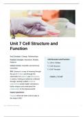 (IB_MYP_Grade 10) Unit 7 Cell Structure and Function
