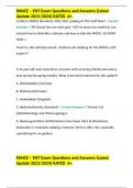 PANCE &ndash; ENT Exam Questions and Answers &lpar;Latest Update 2023&sol;2024&rpar; RATED  A&plus;