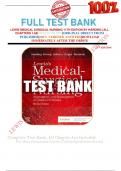      FULL TEST BANK LEWIS MEDICAL SURGICAL NURSING 11TH EDITION BY HARDING (ALL CHAPTERS 1-68