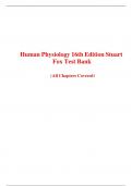 Human Physiology 15th Edition Stuart Fox Test Bank