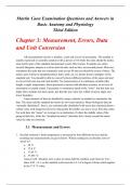 Chapter 3: Measurement, Errors, Data and Unit Conversion  Martin Caon Examination Questions and Answers in Basic Anatomy and Physiology Third Edition