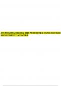 ATI PHARMACOLOGY 2019 PROCTORED EXAM-REVISED 100&percnt; CORRECT ANSWERS&period;