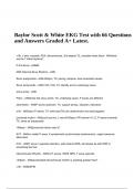 Baylor Scott & White EKG Test with 66 Questions and Answers Graded A+ Latest.