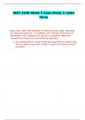 HIST-410N WEEK 1 CASE STUDY 1 CORRECTLY ANSWERED &sol;LATEST UPDATE VERSION&sol; GRADED A&plus;