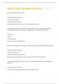AAPC CPB - Chapter 1 Review  Questions and Answers(A+ Solution guide)