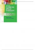 Abrams' Clinical Drug Therapy Rationales for Nursing Practice by Geralyn Frandsen -Test Bank