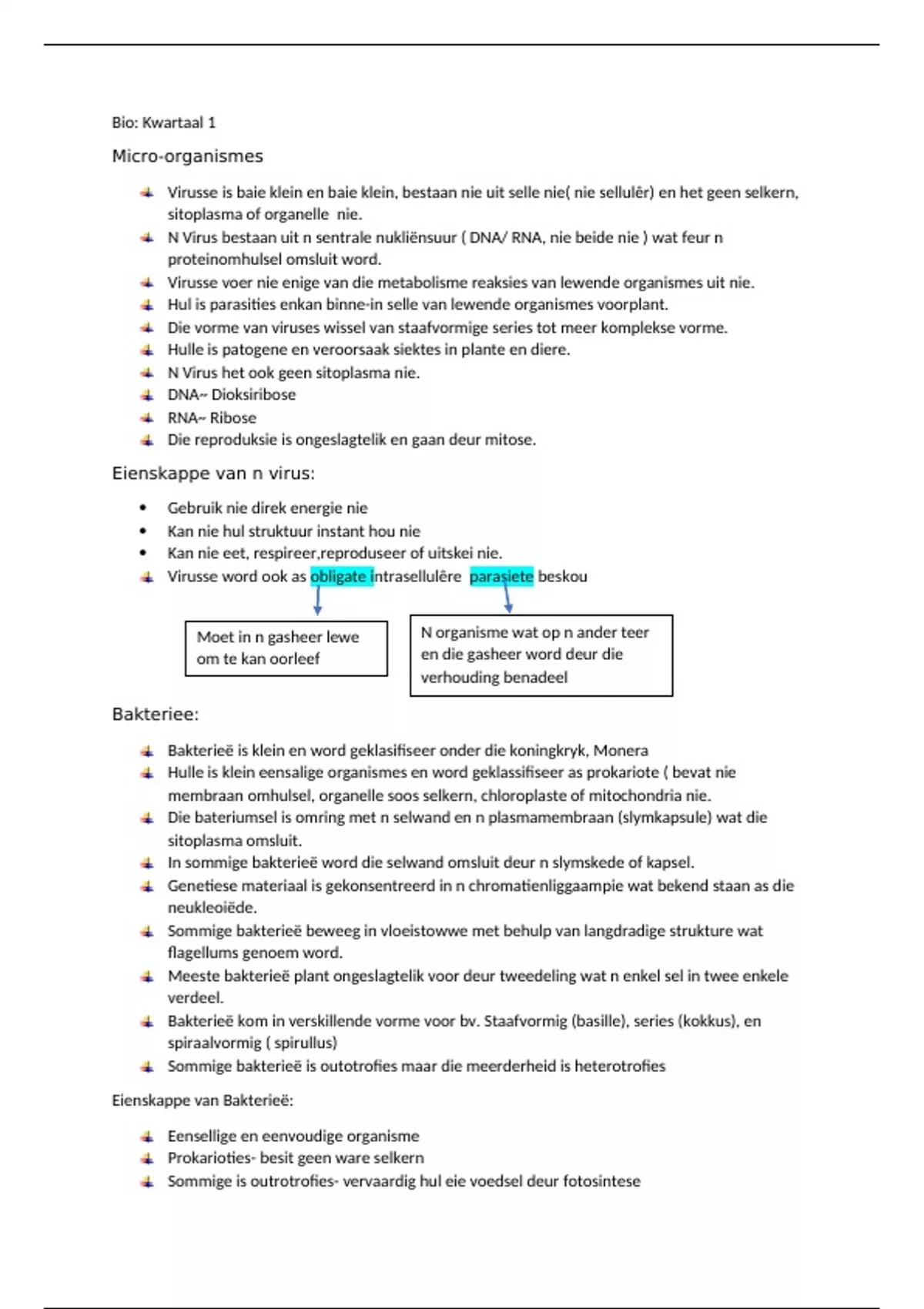 Opsomming Summary.pdf Summary Lewenswetenskappe opsomming Gr 11 - Life Sciences (Biology ...