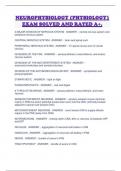 NEUROPHYSIOLOGY &lpar;PHYSIOLOGY&rpar; EXAM SOLVED AND RATED A&plus;&period;