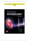 Human Physiology 16th Edition Stuart Fox Test Bank Chapter 01 - Homeostasis: A Framework for Human Physiology www.stuvia.com