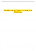 ATI Advanced MED SURG Proctored 2019 EXAM Guide